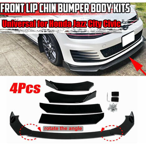 Front Bumper Splitter Car Lip Chin Bumper Body Kit Front Bumper