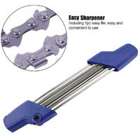 2 in 1 Easy File Blue Chainsaw Easy File Sharpener Chain Grinding Tool Sharpening 0.325 "4.8mm for Stihl Hasaki
