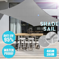 Rectangle Waterproof Sun Shield Shape Awning Cover Cap Outdoor Garden 3 x 4m