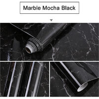 5m Black Marble Self Adhesive Waterproof Wallpaper Kitchen Countertop