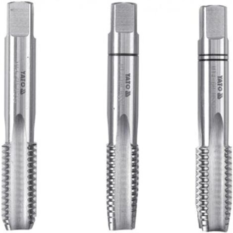 Yato professional hand tap set 3pcs metric sizes M10 pitch 1.5