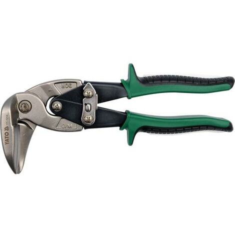 Yato professional tin snips vertical off set right cut, serrated edges (YT-1914)