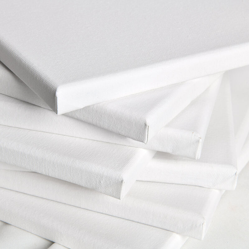 Artina Set de 5 lienzos Blancos de 100% algodón con bastidores robustos Calidad Akademie 280g/m² 18x24 cm 