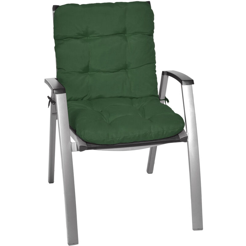 Beautissu Flair NL Set de 2 Cojines para sillas de balcón o Asientos Exteriores con Respaldo bajo 120x50x8 cm Natural 