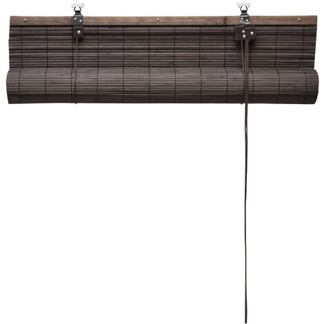 Sol Royal SolDecor B86 Persianas de bambú Rollo bambú Ventanas Klemmfix Robusto Madera Calidad	Brown, 160x60 cm