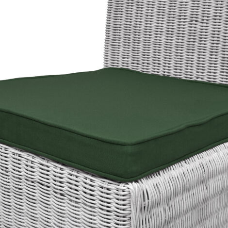 Beautissu Set of 4 Chair Cushions with Ribbons Loft SK – Seat Cushion 45x40x5cm - Seat Cushions for Chairs Non-Slip with Removable Cushion Cover