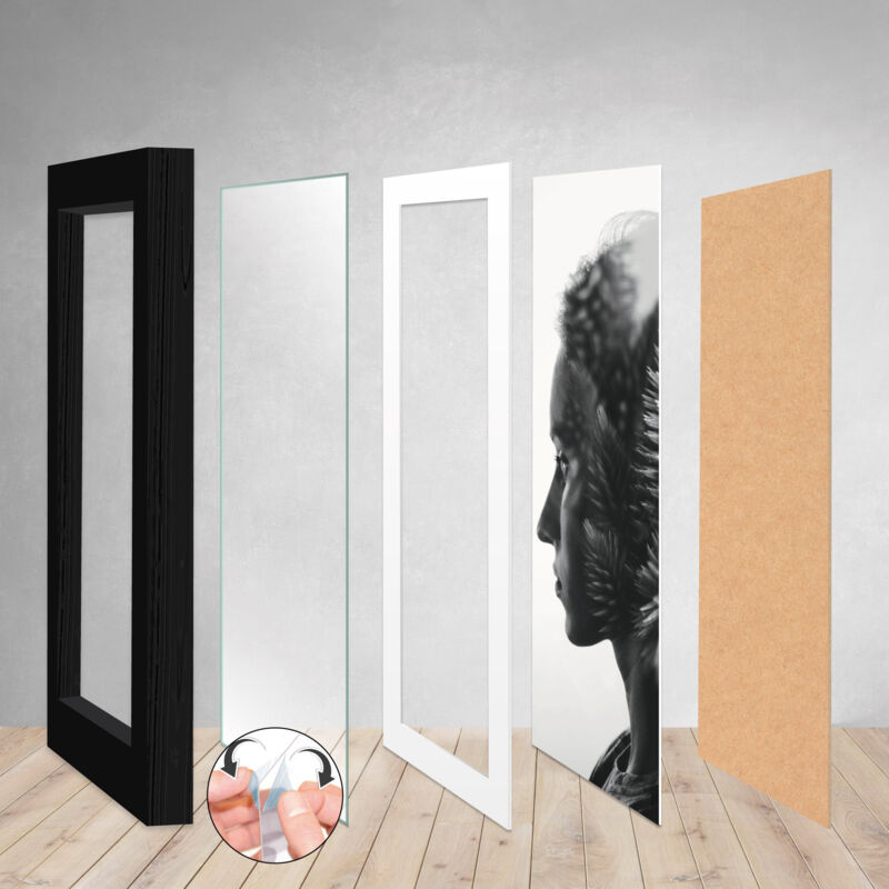 Set 12 Cornici Nere Per Certificati E Foto – 21x28 Cm, Plexiglass, Da Parete O Tavolo