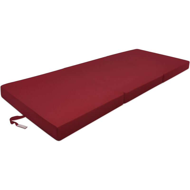 Beautissu Materassino Campeggio futon Pieghevole Ospiti Campix 80x195cm soffice Confortevole e Funzionale Verde 