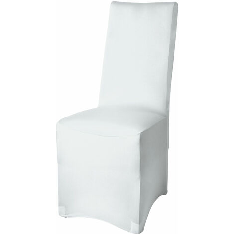 Beautissu Fodera bielastica per sedie - Leona	Bianco, 95x45x45 cm
