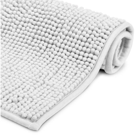 Beautissu BeauMare WR Tappetino da Bagno Antiscivolo 80x50cm Bianco