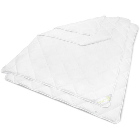 Beautissu Piumino Una Piazza e Mezzo in Microfibra - Letto 4 Stagioni Inverno Estate - anallergica BeauNuit JD - formata da 2 trapuntini con Bottoni a Pressione - Caldo e soffice	135x200 cm