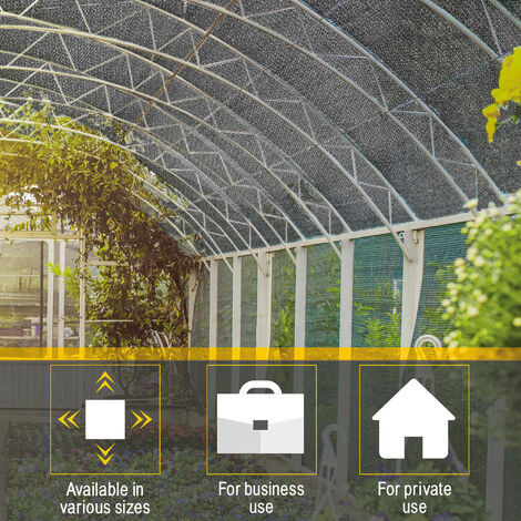 Sol Royal telo ombreggiante SG 80 - rete ombreggiante 165 g/m² -  frangivento frangivista - antracite - tessuto HDPE con fascette - recinzione  in tessuto per serra, giardino e balcone 100cm, 1000 (de