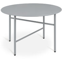 bomoe Tavolino rotondo in metallo Ø 53 cm Grigio