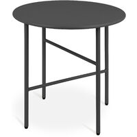 bomoe Tavolino rotondo in metallo Ø 44 cm Nero