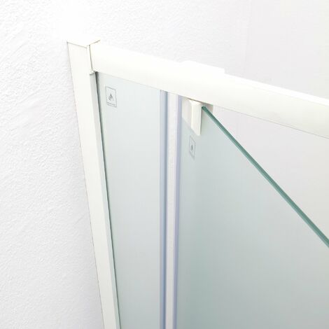 Porta doccia TOKYO battente a nicchia 70 cm altezza 200 cm cristallo 6 mm  bianco opaco