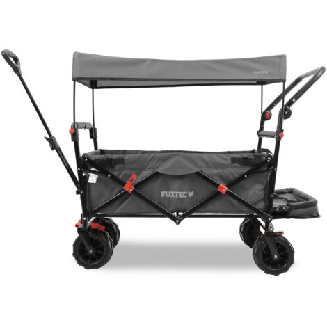 FUXTEC Folding Wagon / Foldable Wagon / Trolley / Hand Cart CTB-800 Grey