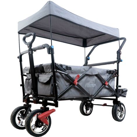 FUXTEC Folding Wagon / Foldable Wagon / Trolley / Hand Cart CT-800 Grey (1/5)