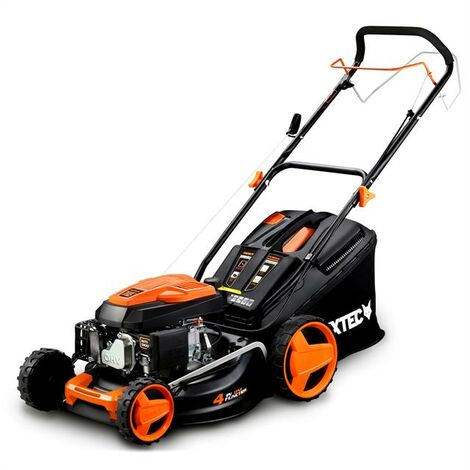 Petrol 146cc lawnmower 18inch cutting width -mowing, collecting, mulching, side discharge- self-propelled - FUXTEC RM4646