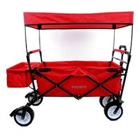 FUXTEC Folding Wagon / Foldable Wagon / Trolley / Hand Cart JW-76C RED