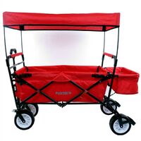FUXTEC Folding Wagon / Foldable Wagon / Trolley / Hand Cart JW-76C RED