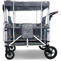 Transparent Rain Cover For FUXTEC CTXL-900 Handcart - Weather Protection For Kids And Gear