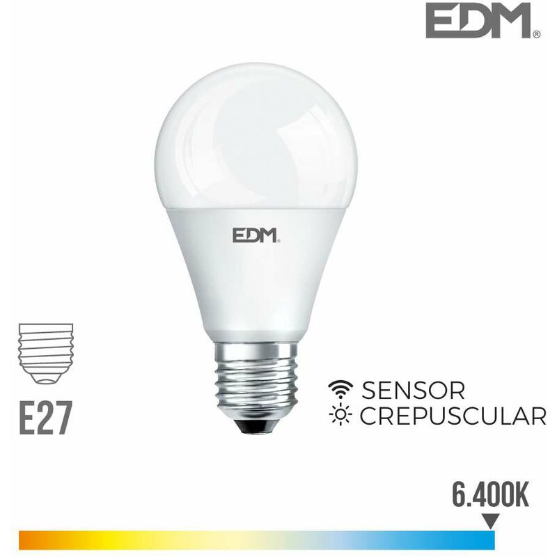 Lampadina LED E27 10W A60 Rotonda equivalente a 150W - Bianco Naturale 6400K