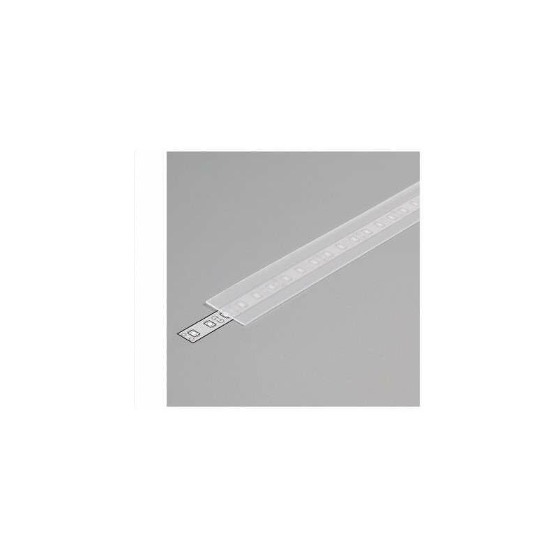 Profilo in Alluminio Piatto Design Classic per Strisce LED - Anodizzato NERO