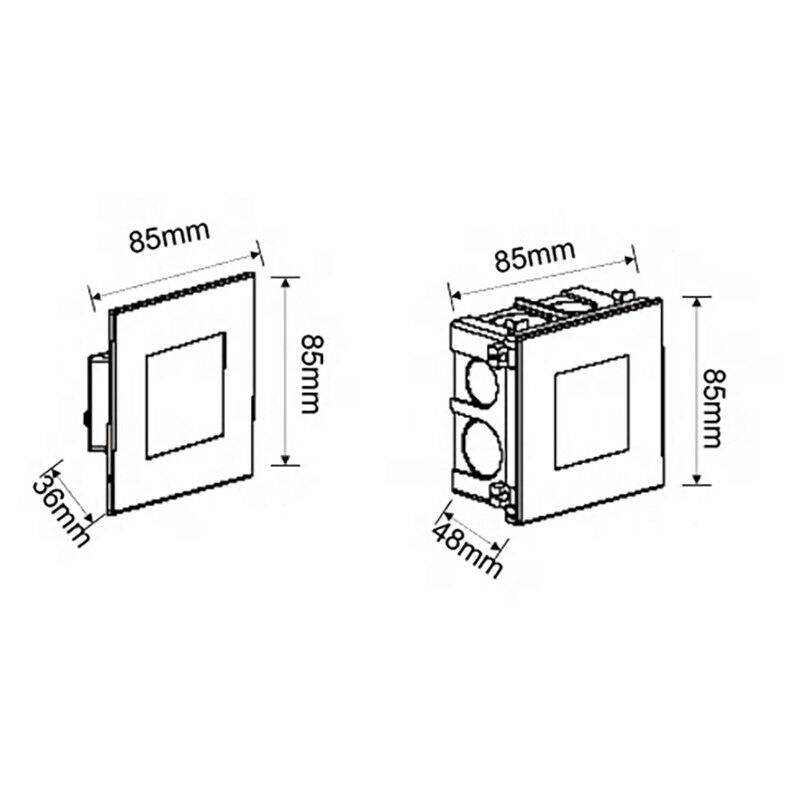 Faretti Led Incasso per Cartongesso 2.5W Angolo 30° 130 Lumen