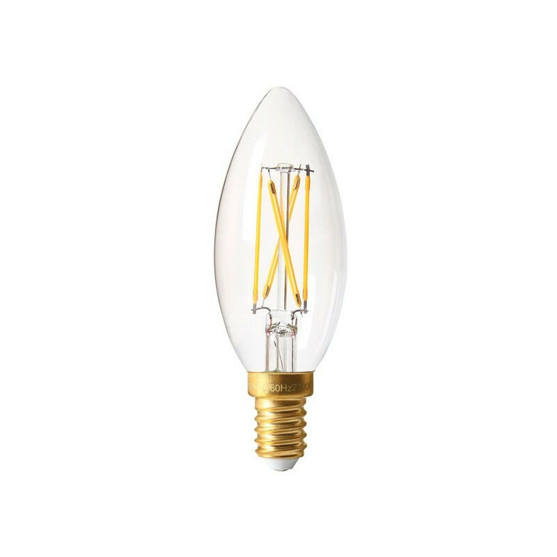Lampadina a filamento LED E14 5W (60W) - Bianco caldo 2700K