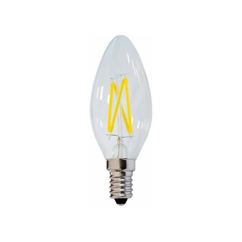 Lampadina LED E14 C35 da 4W equivalenti a 32W - Bianco Caldo 2700K