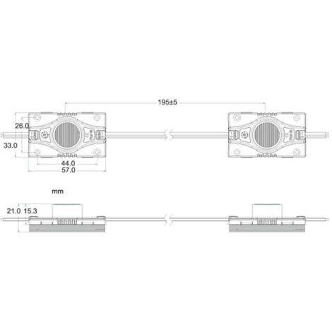 Q QINGCHEN Módulo LED rojo DC12V 1.2 W luz decorativa para letrero de letras publicidad caja de luz con cinta adhesiva trasera (paquete de 200 unidades