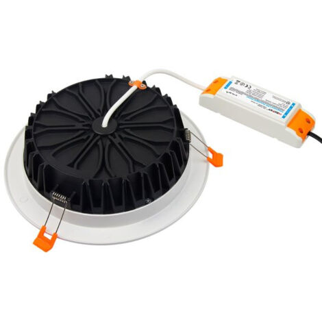 Plafoniera LED Rotonda NIUNIAJ 20W 2000Lm: Lampada Da Soffitto Moderna Con 3 Temperature Colore (6000K/4000K/3000K), Nero, Per Camera Da Letto E Cucina - 3