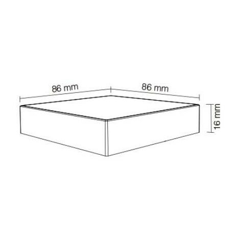 Telecomando Wireless Radiofrequenza Dimmerabile Touch da Parete 4 Zone  Bianco - RGB CCT B4