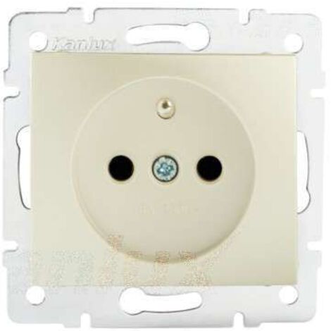 Presa Elettrica In Vetro Con Protezione Bambini – 2 Posti – Bianco – Design Moderno