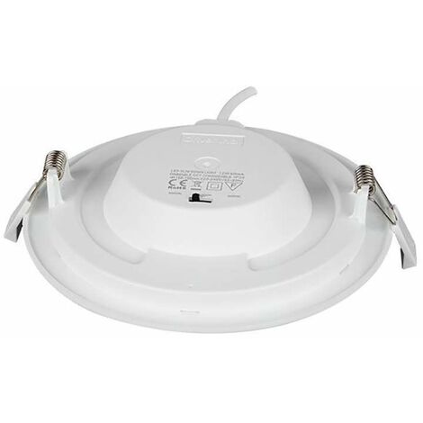 Pannello Led Rotondo Slim 12w Ip20 Incasso Faro Completo Driver Bianco Downlight Naturale 4500k - Foto 12