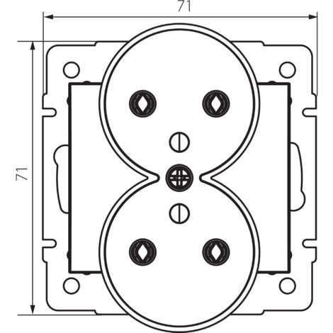069564L - LEGRAND Triple prise de courant 2P+T étanche Plexo - 16A