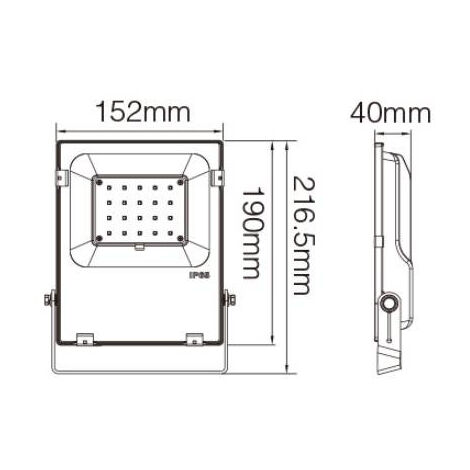 Proiettore LED Extrasottile 10W 1150lm Dimmerabile 25° 152mm Radiofrequenza  Impermeabile IP65 - RGB CCT 2700K-6500K