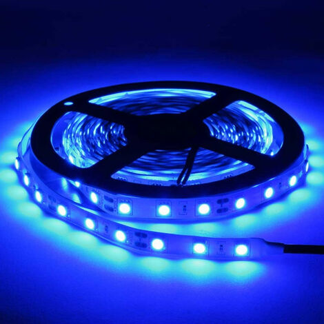 Striscia LED 5 Metri Colore Blu 12VDC 14,4W/m IP30