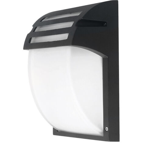 BRIMMEL Applique Da Esterno 2 Pezzi, E27 Nero Opaco, IP44, Paralume In Vetro Trasparente, Alluminio Antiruggine Per Portico - 2