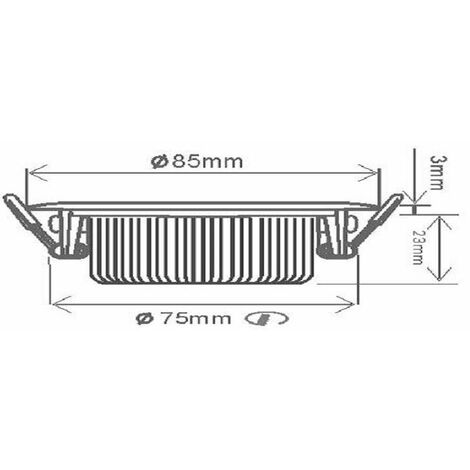 FARETTO INCASSO LED 4W 60mm 4100K IP65