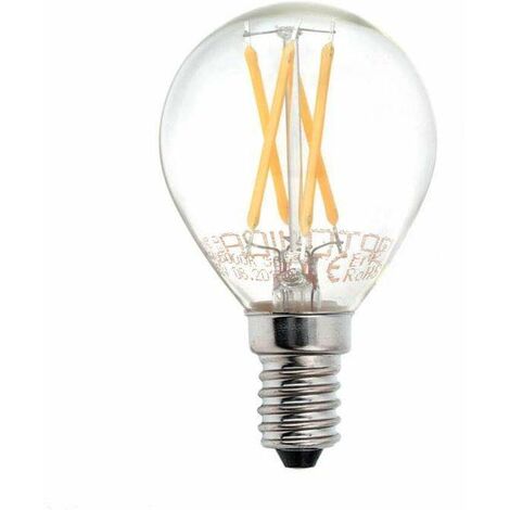 Lampadina LED E14 G45 da 4W equivalenti a 32W - Bianco Caldo 2700K