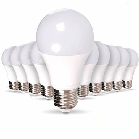 Set di 50 lampadine LED E27 9W Equivalenti a 50W A60 - Bianco Naturale 4500K