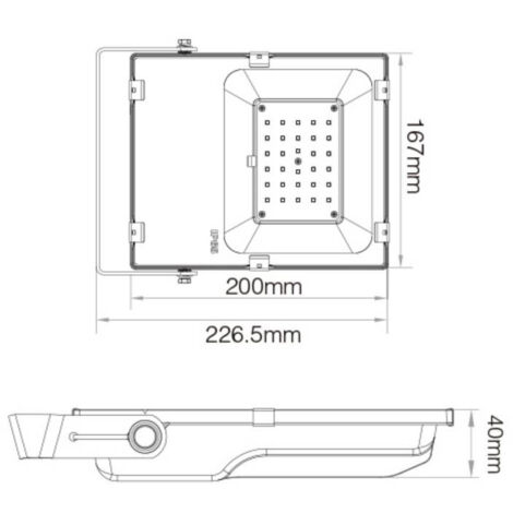 Proiettore LED 30W 3300lm 160° Impermeabile IP65 167mm Zigbee 3.0