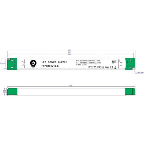 Alimentation ELPAC 12V 8.3A 100W - Lot De 4 - Boîtier Origine - Neuf Non Utilisé