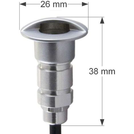 Faretto Led da incasso 0,3W 12V Trasparente