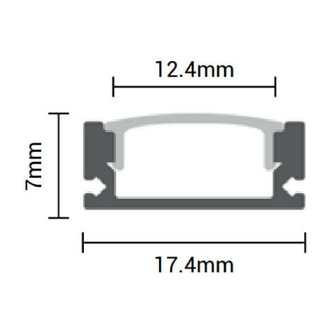 PROFILO BARRA ALLUMINIO IMPERMEABILE 1 METRO A 72 LED 5630 7020 5050 14W