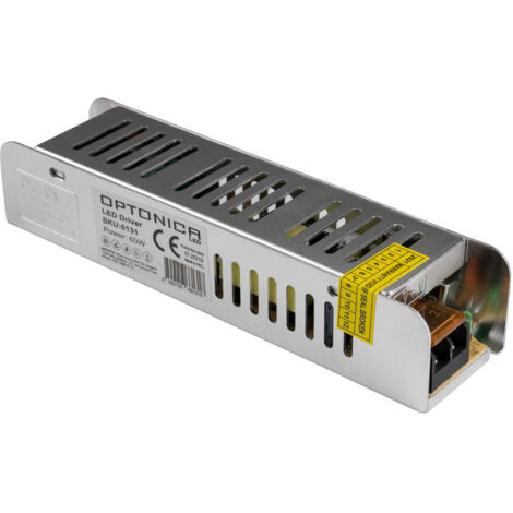 Alimentatore Switching 60W 12V 5A IP20 In Metallo: Trasformatore Per Strisce LED, Telecamere, Elettronica