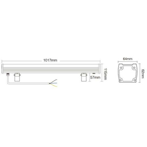 Proiettore LED 30W 3300lm 160° Radiofrequenza 2.4GHz Impermeabile IP65  167mm - RGB CCT 2700K-6500K T03