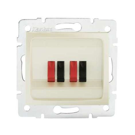 Legrand 600381 Dooxie Presa Altoparlante Singola – Finitura Bianca, Viti E Griffe Incluse