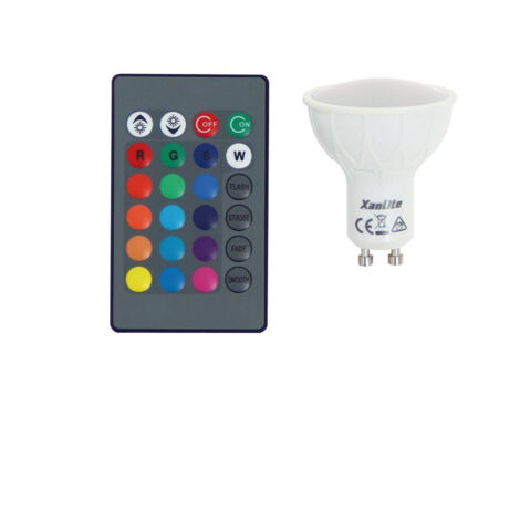 Lampadina LED GU10 MR16 4.2W 280lm 100° (60W) - RGB